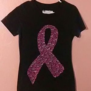 American Crown Breast Cancer tshirt toptee medium